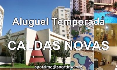 Semana Santa Caldas Novas: Apartamentos para temporada com piscinas no Royal Park Residence