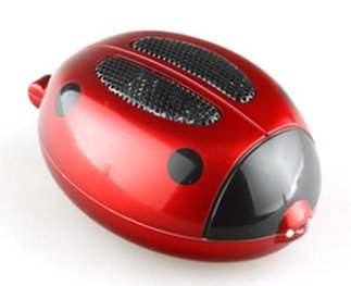 Mini Caixa de Som Portátil Notebook e Desktop - Com Entrada para Cartão de Memória - Joaninha