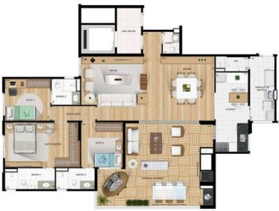 Vendo apto no TERRAÇAS ALTO DA LAPA / 142m² / Vista City Lapa