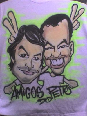 camisas grafitadas e caricaturas para eventos