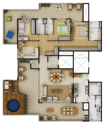 Vendo Cobertura PentHouse no CRIARE BOSQUE DA SAUDE / 221m²