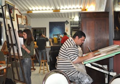 Curso de pintura no atelier
