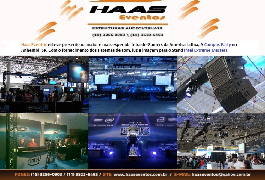 LOCAÇÃO audiovisual som para eventos convenções corporativo