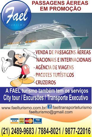 Passagens aéreas em promoção no fael turismo 