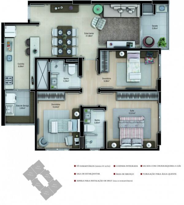 Due Fratelli residencial-bairro Centro (próx. mercado Giassi).
