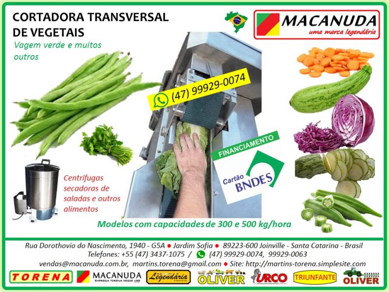 Máquina de Processamento de alimentos, marca Macanuda