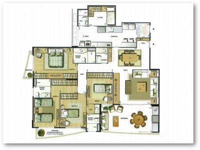 Amplo Apartamento na Barra da Tijuca Península de 03 suítes. 