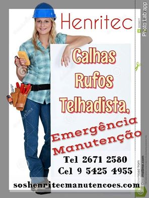 Telhadista, calhas e rufos