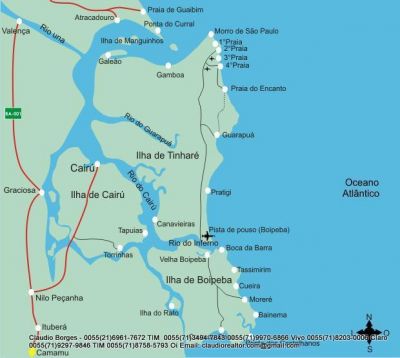 Pousada a venda na Bahia, Ilha de Boipeba, 20.000 m2.