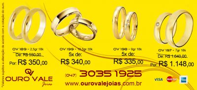 ALIANÇAS DE CASAMENTO - Ouro Vale Joias