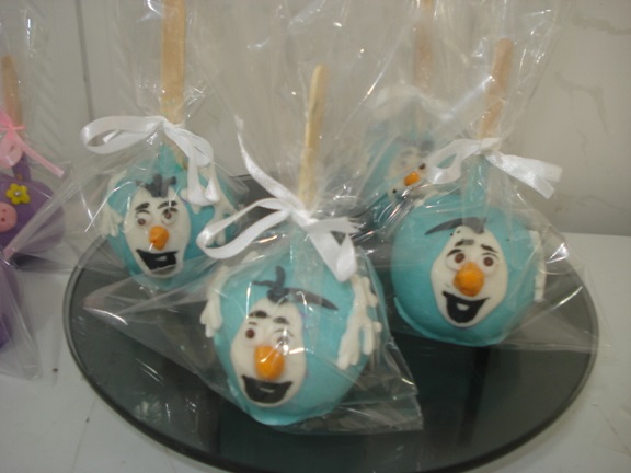 Docinhos modelados finos infantis maça do amor bolos peppa frozen minions sarvore francesa ceia 