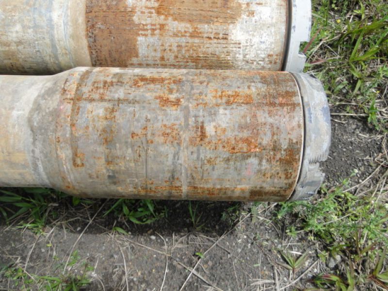 24 ton de tubos de aço de 6” Sch 120, 6 5-8 x 0,5 pol