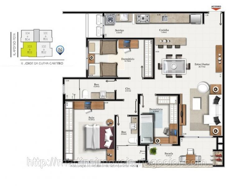 Azzurro residencial-bairro Centro (próx. corpo de bombeiros).