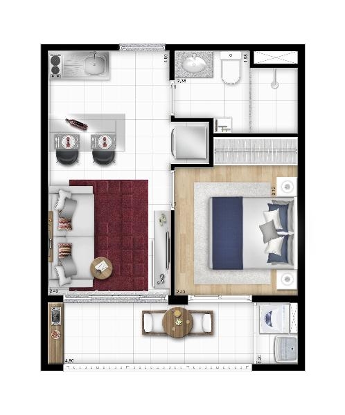 Aptos de 1 e 2 Dorms no Belém Minha Casa Minha Vida