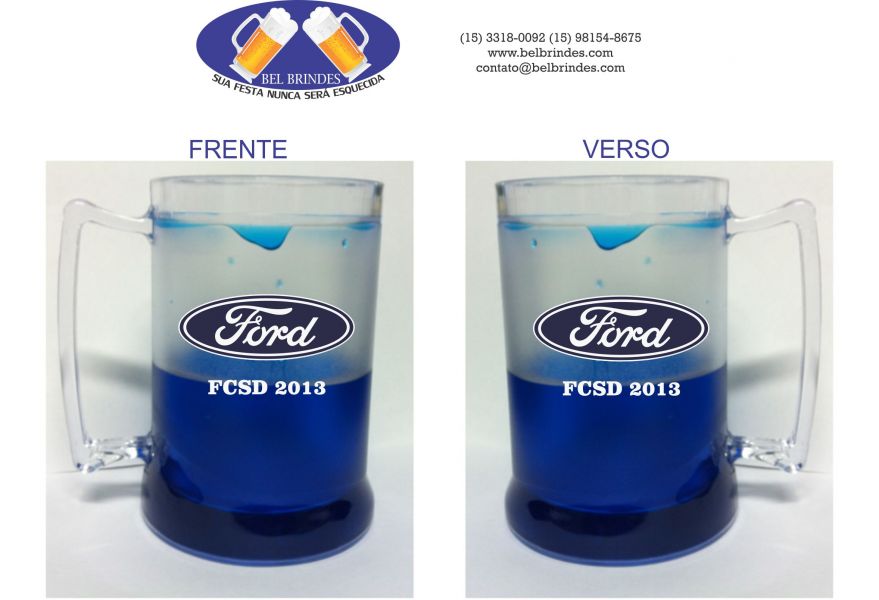 Canecas de chopp com gel congelante