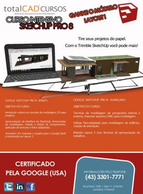 Treinamento de SketchUp Pro Basico e Avançado