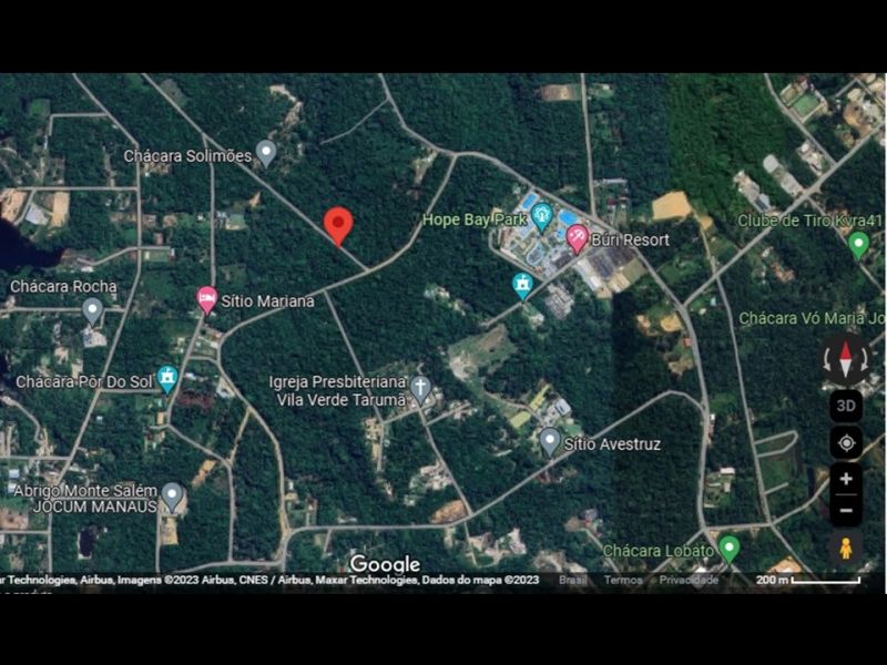 Dois lotes de 7.500 m2, total 15.000 m2, no Tarumã, Manaus