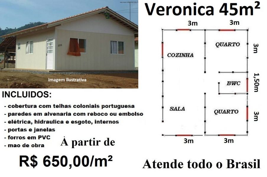 Casas Prefabricadas e Convencionais