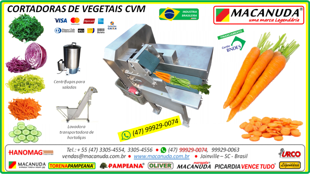 Fatiador de couve MACANUDA pequenas máquinas grandes produções