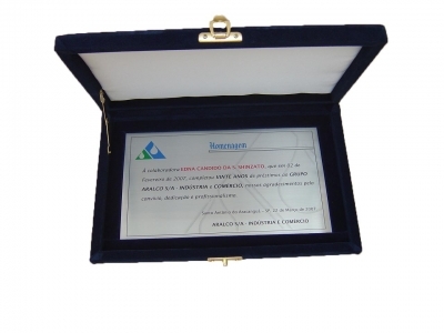 Certificados em metal e placas aço inox para empresas em Diadema-ABC
