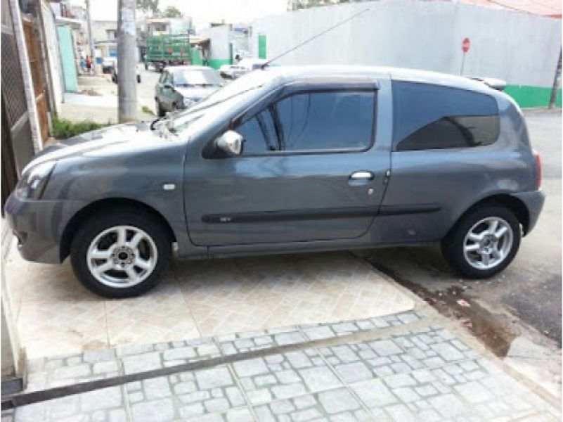RENAULT CLIO 2011 1.0 CINZA-TROCA PEUGEOT HOGGAR ACIMA 2011