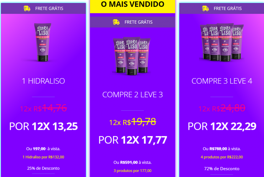 Hidraliso - Alisante de Chuveiro