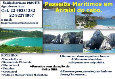 PASSEIOS DE BARCO ARRAIAL DO CABO