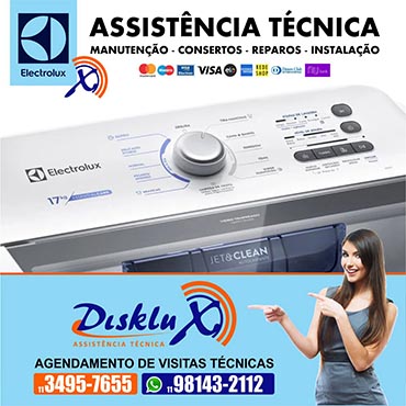 Manutenção para máquina lavadora de roupas Electrolux