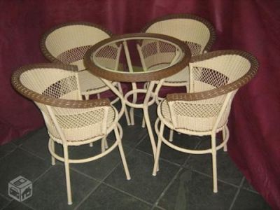 móveis artesanais de aluminio com fibra sintetica