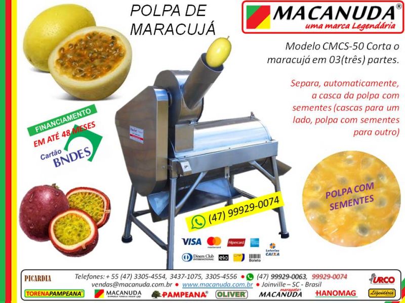 Máquinas Macanuda para começar negócio de polpa de frutas