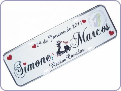 Placa de Carro Personalizada