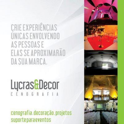 decoraçao em lycra tencionada para eventos coorporativos