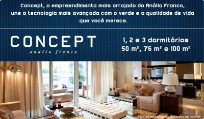 Apartamento Concept Anália Franco 100m² 3 dorms 2 vagas R$756.000