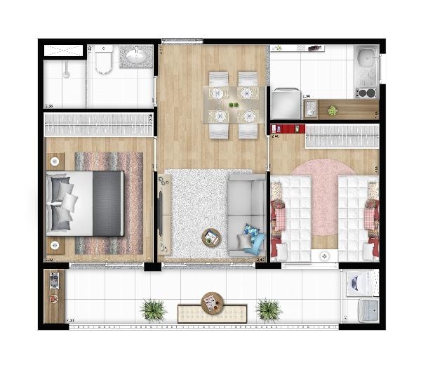 Aptos de 1 e 2 Dorms no Belém Minha Casa Minha Vida