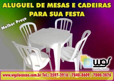 ALUGUEL DE MOVEIS PARA FESTAS E EVENTOS