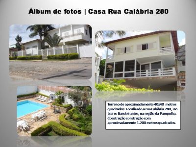 PAMPULHA/BANDEIRANTES - MANSÃO A VENDA COM VISTA PRA LAGOA