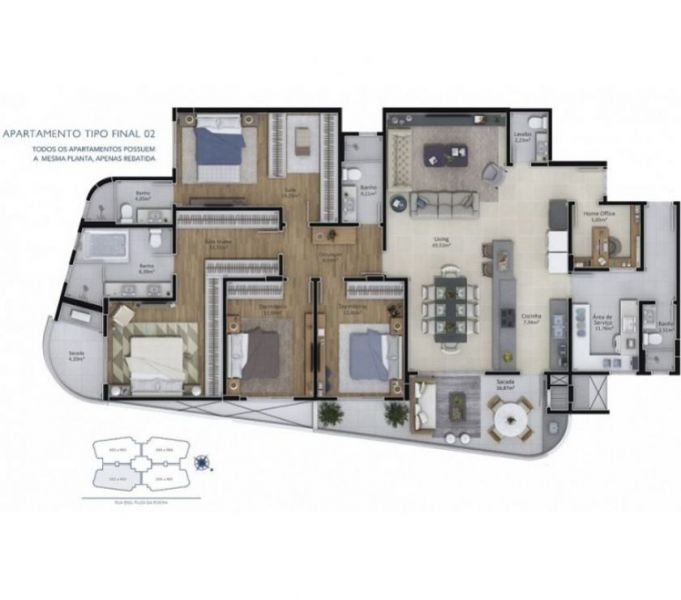 Monte Cristallo Centro Criciúma apartamento a venda