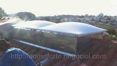 Domo acrílico claraboia
