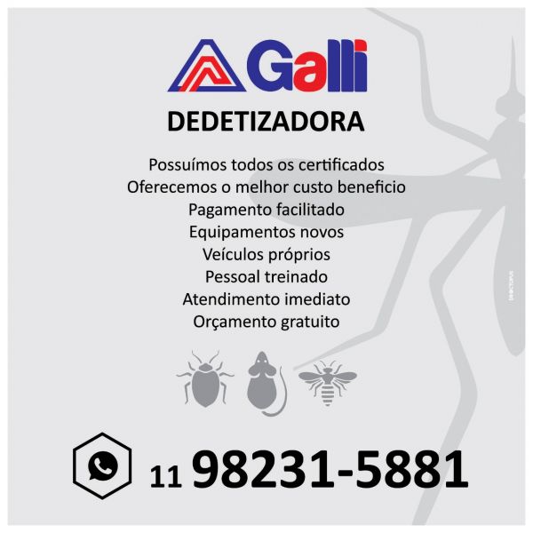 Dedetizadora Galli em Jandira