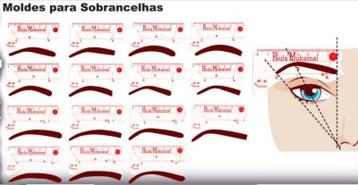 MOLDE DE SOBRANCELHAS