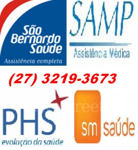 PLANOS DE SAÚDE ES, PHS, BRADESCO, SAMP, SMS (27) 3219-3673