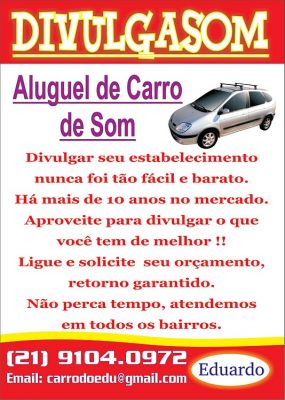 Propaganda Móvel ( carro de som )