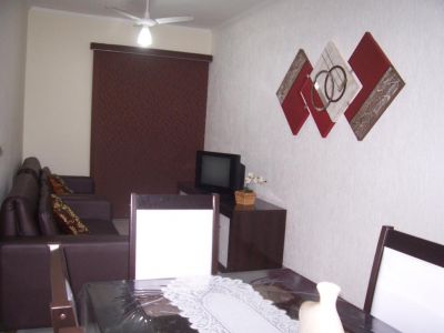 TEMPORADA-Apartamento com churrasqueira na sacada-Fte ao Mar-PRAIA GRANDE