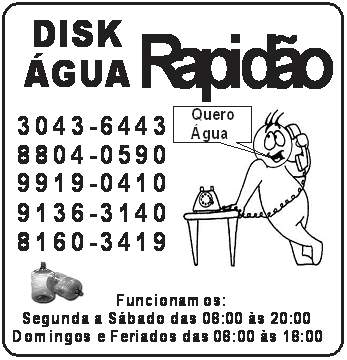 disk agua rapidao