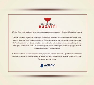 LANÇAMENTO 2 QUARTOS C/SUÍTEr$ 169.860,00 APARTIR