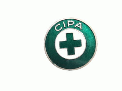 Botton em Metal alto relevo– cipa 2cm 