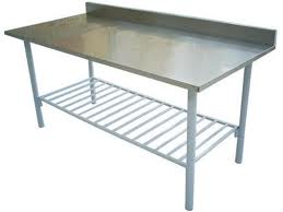 Mesas e Prateleiras de Inox p/ Bares e Restaurantes.