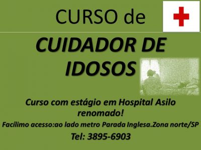 curso de cuidador de idoso zona norte leste sp