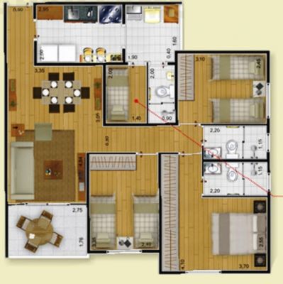 03 DORM 1 SUITE 2 VAGAS COB NOVO STYLE VIVRE MUDE JÁ