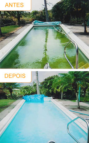 Limpeza e tratamento de piscina